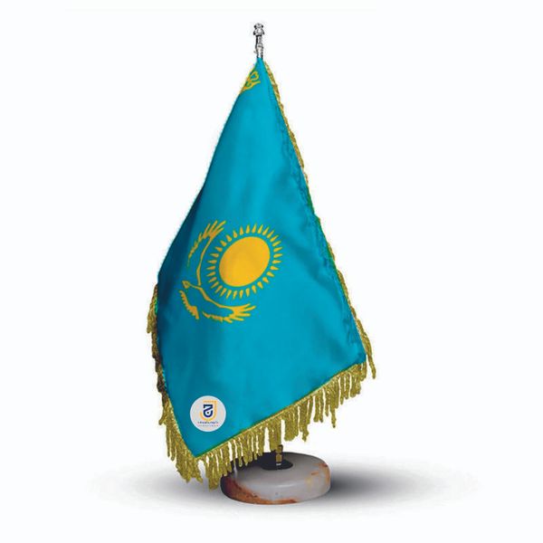 پرچم رومیزی جاویدان تندیس پرگاس مدل قزاقستان کد 1