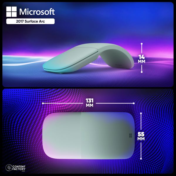 ماوس مایکروسافت مدل 2017 Surface Arc