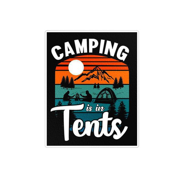     استیکر لپ تاپ ویندی دیزاین طرح camping مدل 1547