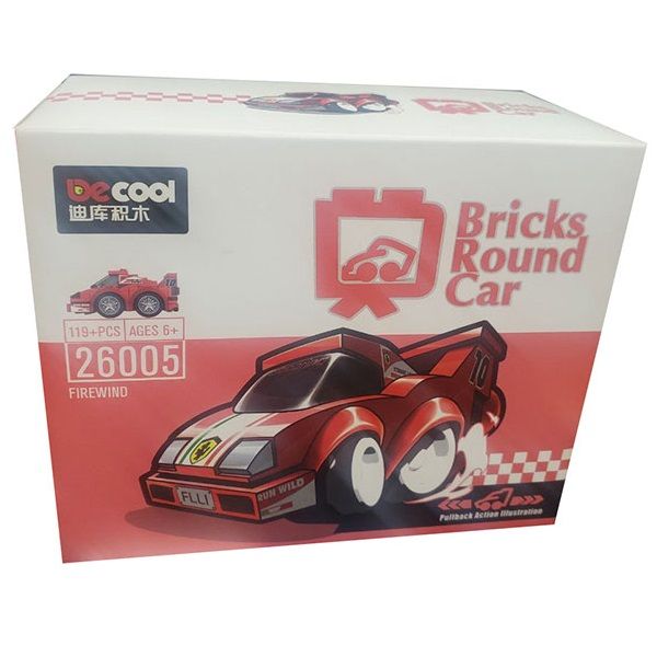 ساختنی دکول مدل Bricks Round Car کد 26005