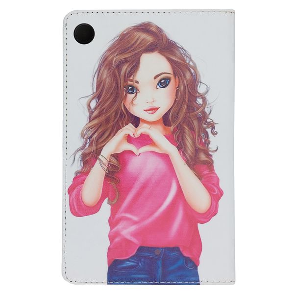 کیف کلاسوری طرح دختر رمانتیک کد TB394 مناسب برای تبلت سامسونگ Galaxy Tab A9 / X115