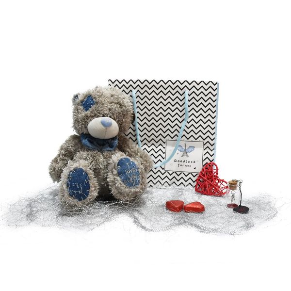 ست کادویی هیدی طرح خرس متیو پسر مدل PS54 همراه ساک