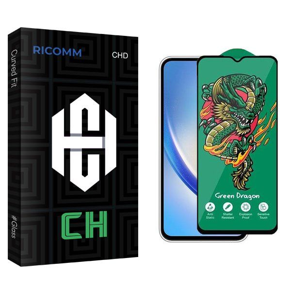 محافظ صفحه نمایش ریکام مدل CH Green_Dragon مناسب برای گوشی موبایل سامسونگ Galaxy A34