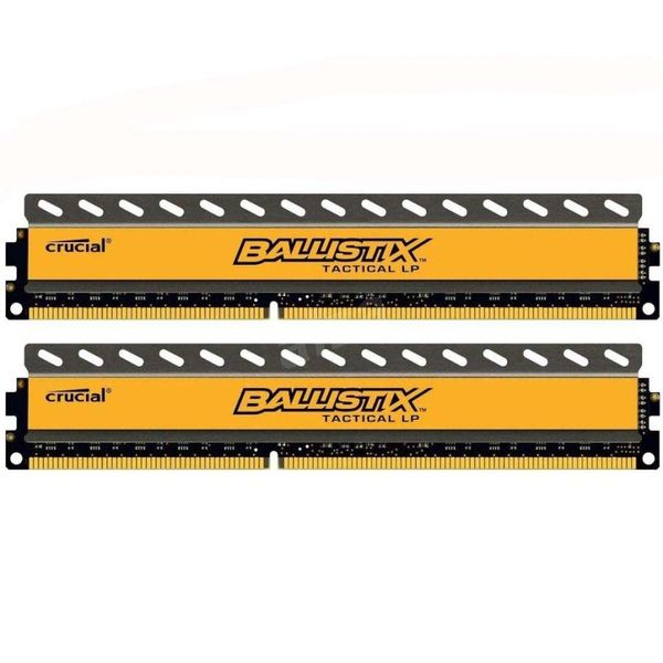 رم دسکتاپ DDR3 دو کاناله 1600 مگاهرتز CL8 کروشیال مدل Ballistix Tactical LP ظرفیت 8 گیگابایت