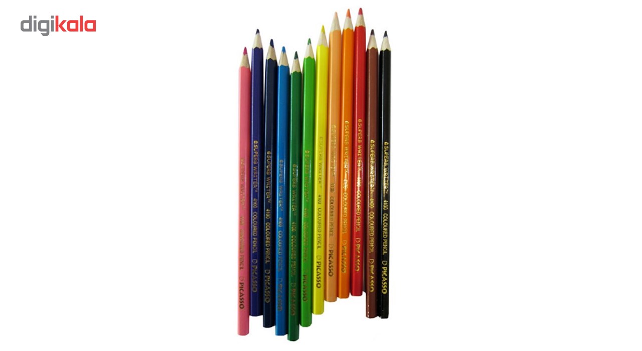 مداد رنگی 12 رنگ پیکاسو مدل superb writer