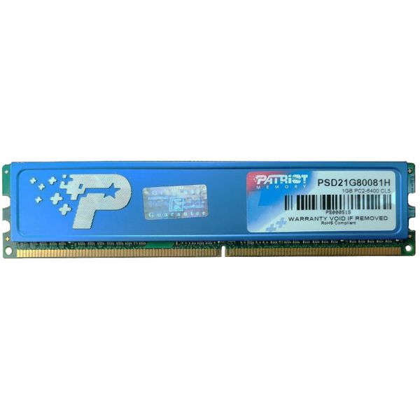 رم دسکتاپ DDR2 تک کاناله 800 مگاهرتز CL5 پتریوت مدل PSD21G80081H ظرفیت 1 گیگابایت