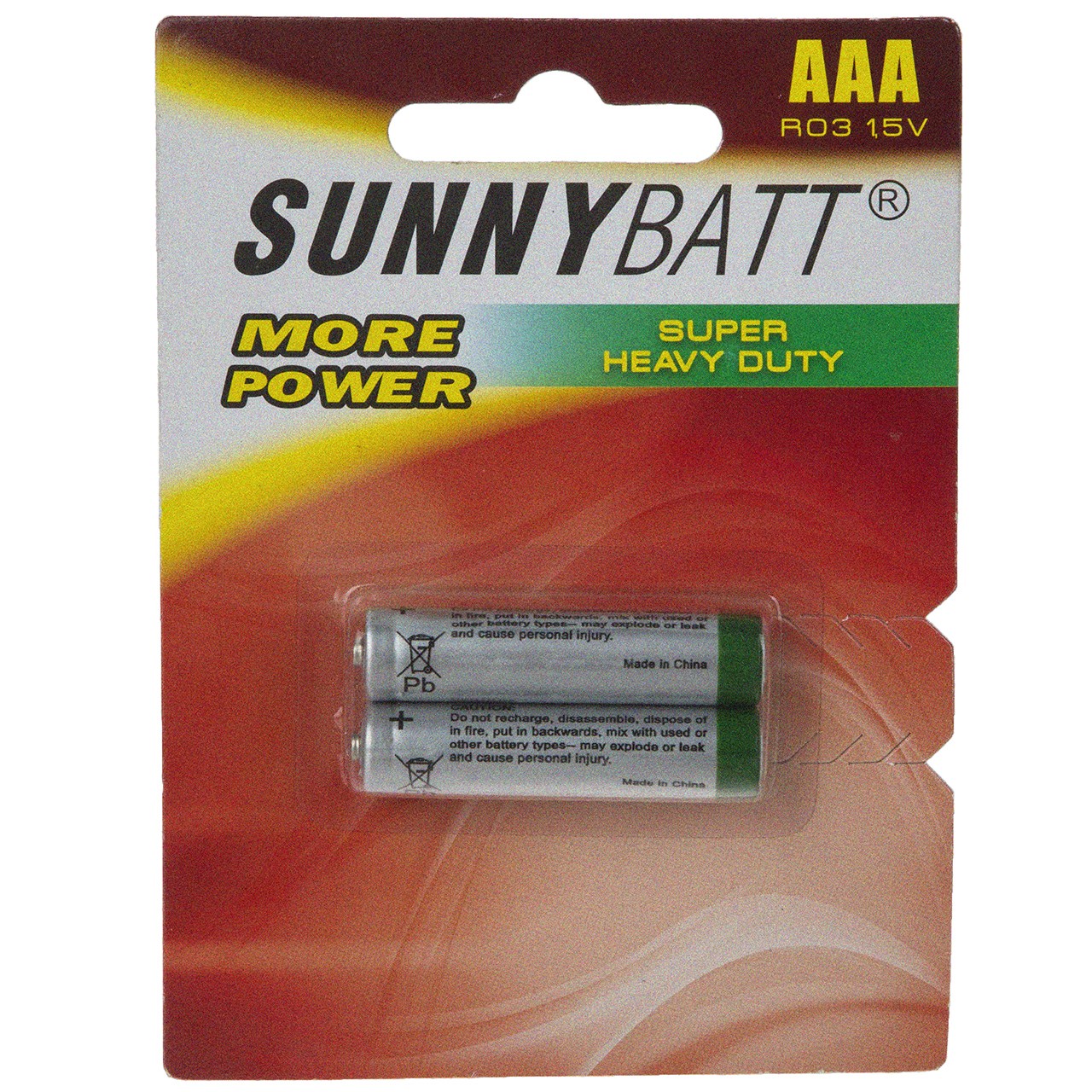 باتری نیم قلمی سانی بت مدل Super Heavy Duty بسته 2 عددی