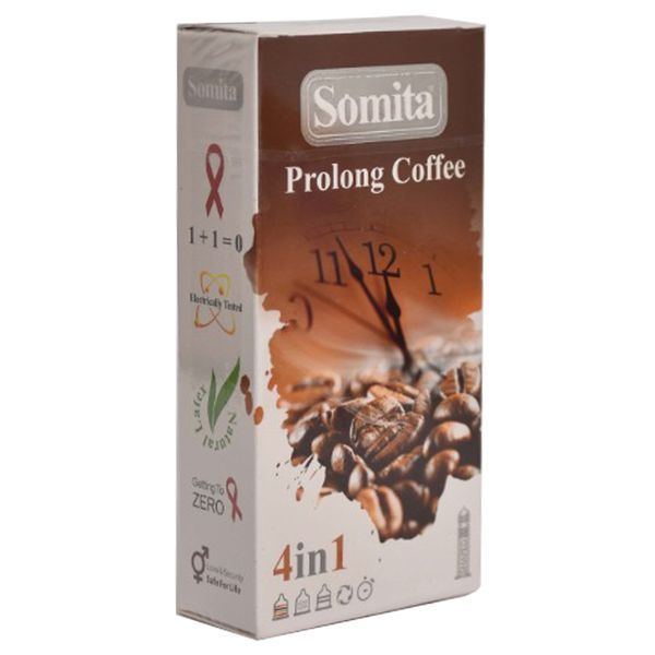کاندوم سومیتا مدل Prolong Coffee بسته 12 عددی