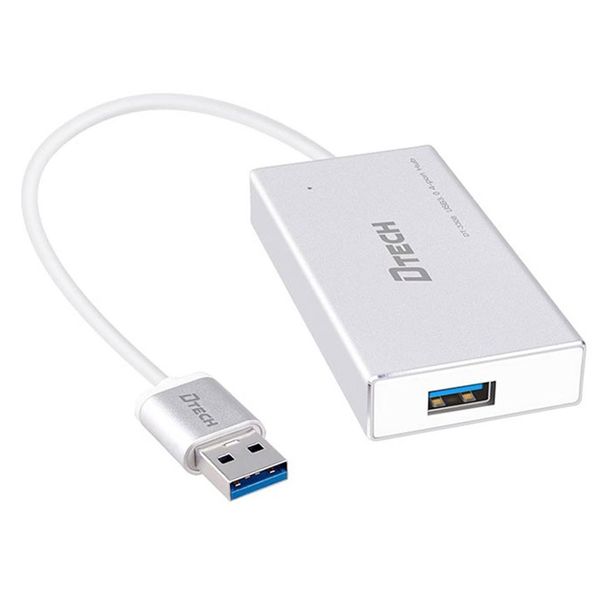 هاب 4 پورت USB3.0 دیتک مدل DT-3308 به طول 25 سانتی متر