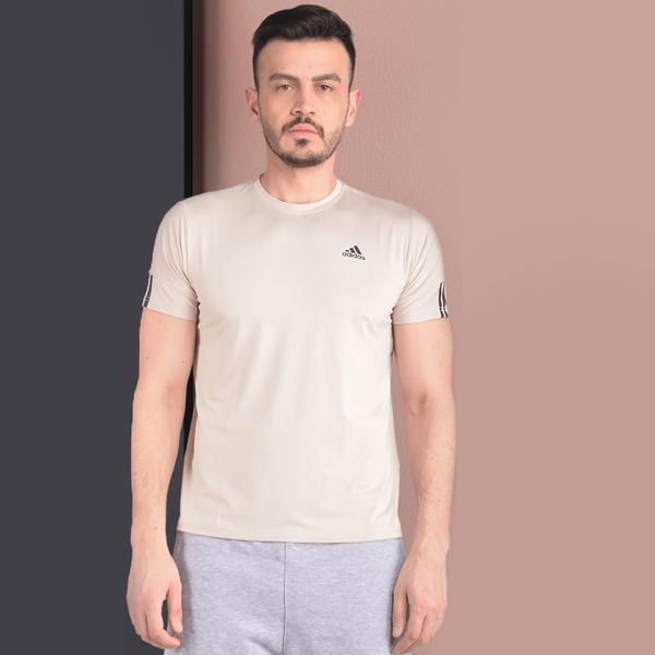 تی شرت ورزشی مردانه آدیداس مدل 8495 رنگ بژ