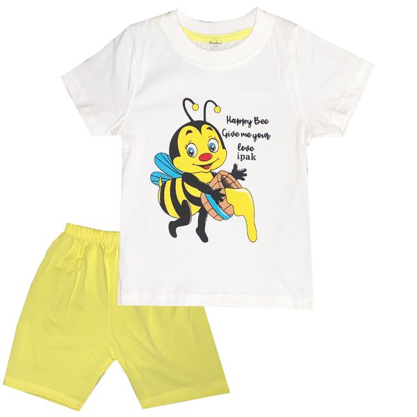 ست تی شرت و شلوار نوزادی تروسکان مدل Bee