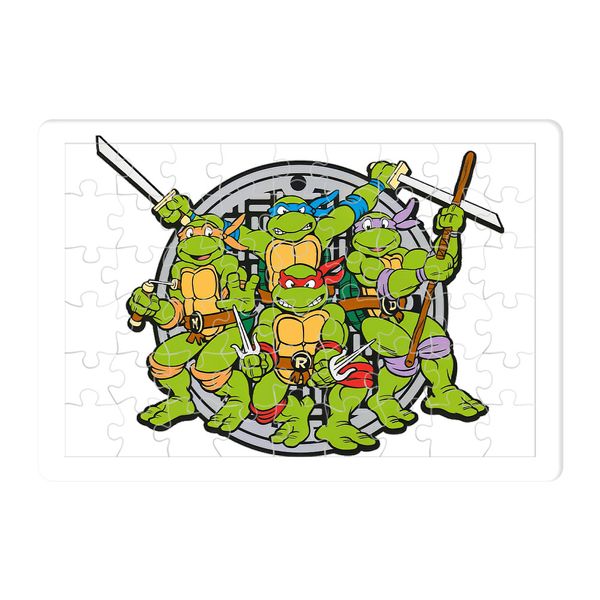 پازل 54 تکه هومرو مدل PL348 طرح انیمیشن لاکپشت‌های نینجا