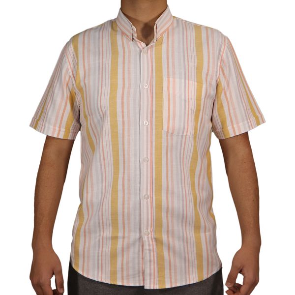 پیراهن آستین کوتاه مردانه مدل پنبه کد 26040