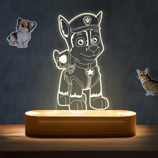 چراغ خواب اتاق کودک ارسا مدل انیمشن سگ نگهبان 