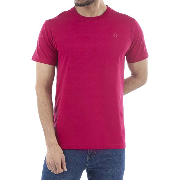 تی شرت آستین کوتاه مردانه جوتی جینز مدل بیسیک کد 1551377 رنگ ارغوانی