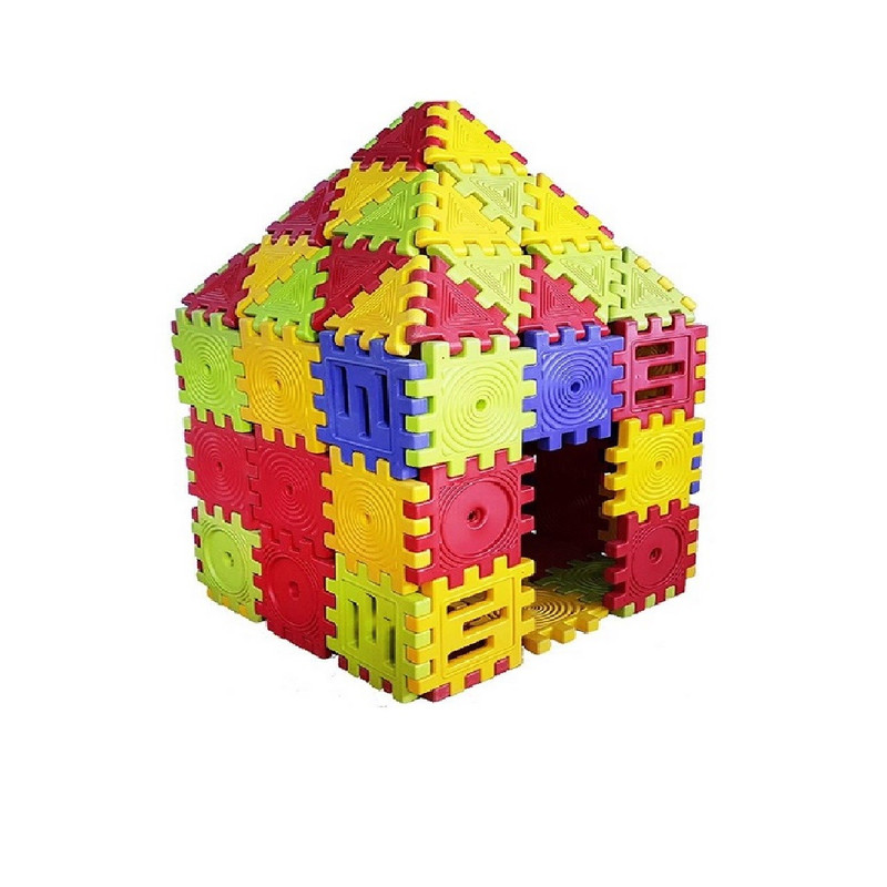 پازل بازی مربعی ایرانیان تویز مدل Square Puzzle بسته 10 عددی
