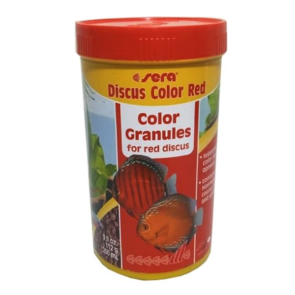 غذای ماهی سرا دیسکس کالر رد مدل color granules وزن 112 گرم