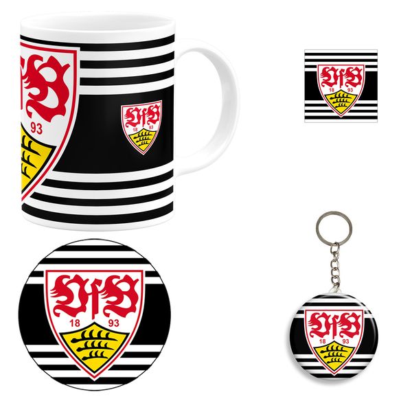 ست هدیه ماگ طرح باشگاه فوتبال اشتوتگارت مدل VfB Stuttgart F.C کد B1