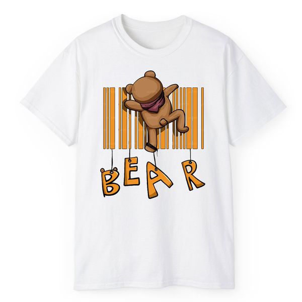 تی شرت آستین کوتاه مردانه مدل خرس کد 534