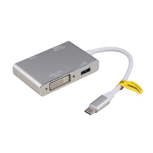 تبدیل USB-C به USB/HDMI/DVI/VGA آی فورتک مدل IFCH-01