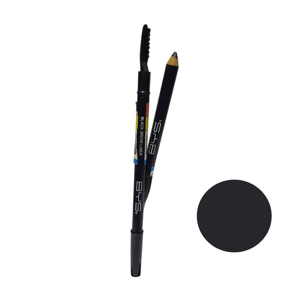 مداد ابرو بی وای اس مدل BLACK BRPW LINER شماره 0