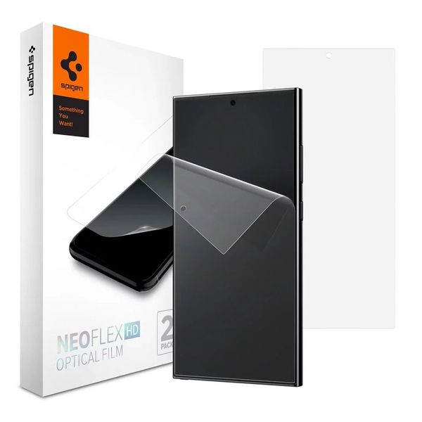 محافظ صفحه نمایش اسپیگن مدل NeoFlex مناسب برای گوشی موبایل Galaxy S24 Ultra بسته 2 عددی