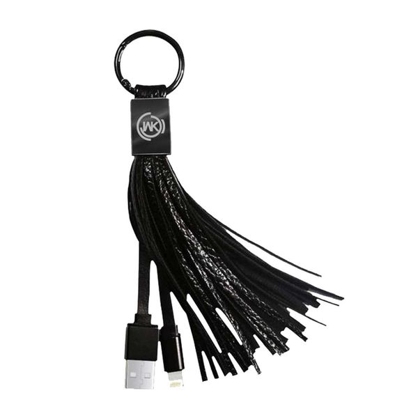 کابل تبدیل USB به لایتنینگ دبلیو کی مدل Tassels Ring WDC-011 به طول 15 سانتی متر