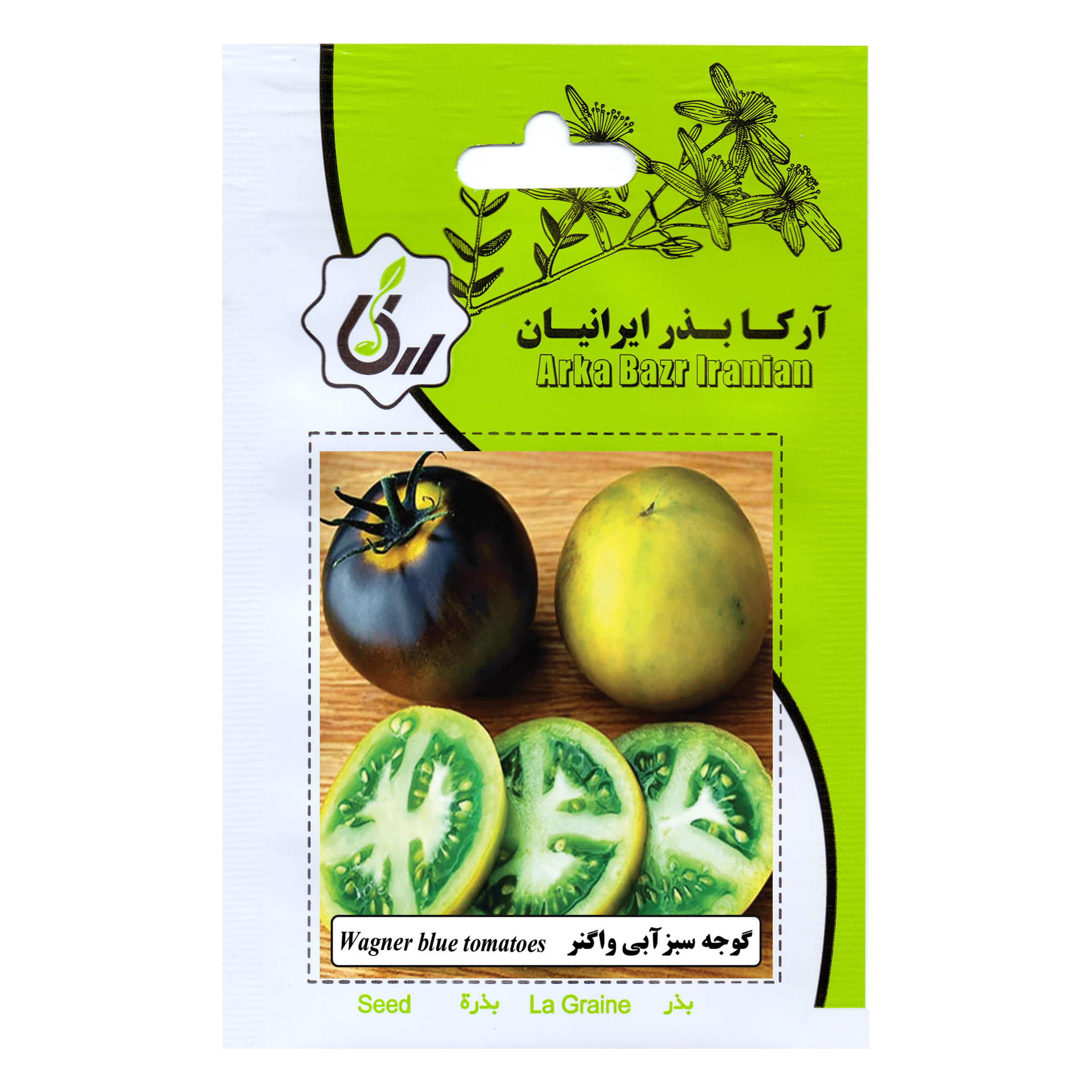 بذر گوجه سبز آبی واگنر آرکا بذر ایرانیان کد 149-ARK
