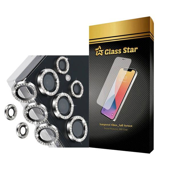 محافظ لنز دوربین گلس استار مدل RNGLNGS مناسب برای گوشی موبایل سامسونگ Galaxy S23 Ultra