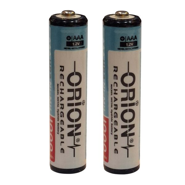 باتری نیم قلمی قابل شارژ اوریون مدل shiring-1000mah بسته دو عددی