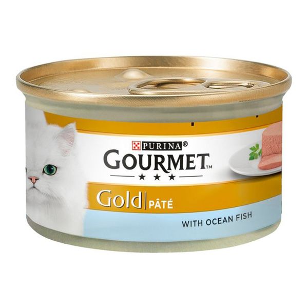 کنسرو گربه پورینا مدل Gourmet طعم ماهی 85 گرمی