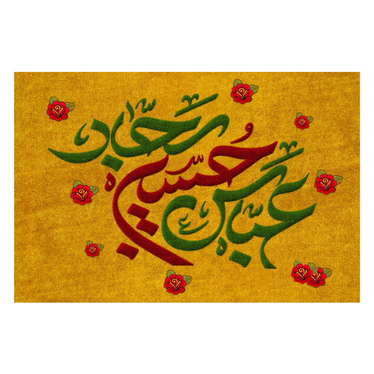 پرچم طرح مذهبی مدل امام حسین ع حضرت عباس ع امام سجاد ع کد 2417D