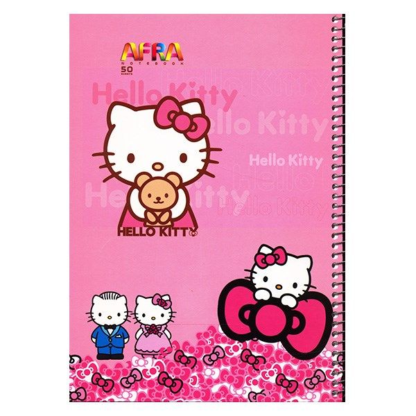 دفتر نقاشی50 برگ افرا طرح Hello Kitty 1 جلد شومیز - بسته 5 عددی
