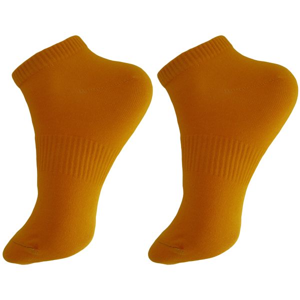  جوراب ورزشی ساق کوتاه زنانه ادیب کد SPTW رنگ نارنجی بسته 2 عددی