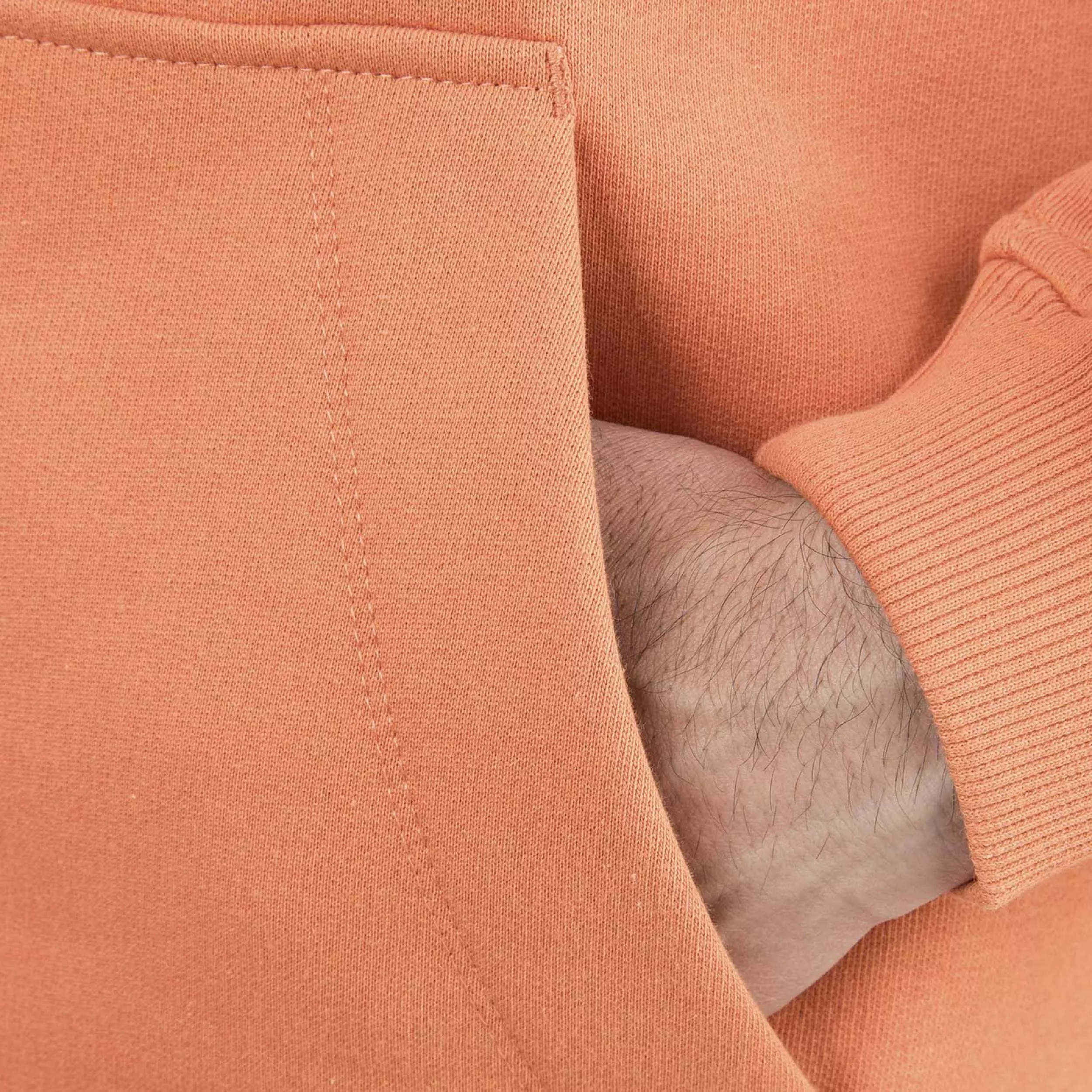هودی مردانه جوتی جینز مدل بیسیک کد 202537 رنگ نارنجی
