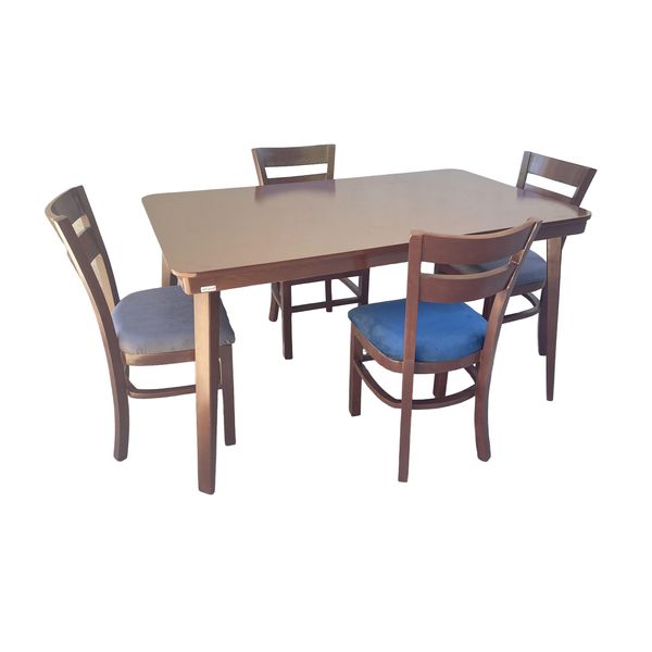میز و صندلی ناهارخوری 4 نفره گالری چوب آشنایی مدل Ro-lux-909