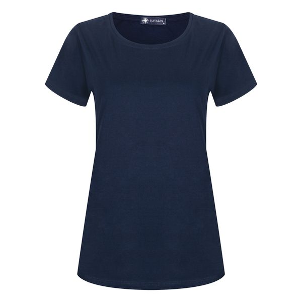 تی شرت آستین کوتاه زنانه ناوالس مدل OCEAN SS TEES-W رنگ سرمه ای