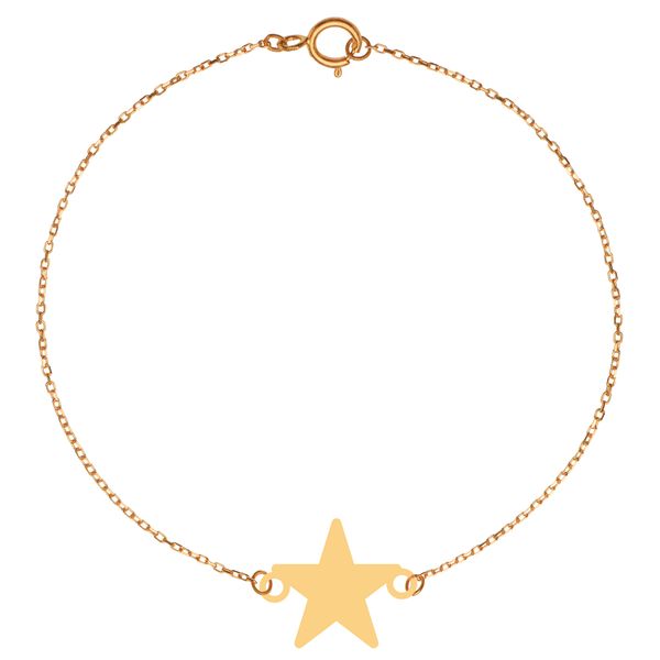 دستبند طلا 18 عیار زنانه کرابو مدل Kr101889 طرح ستاره