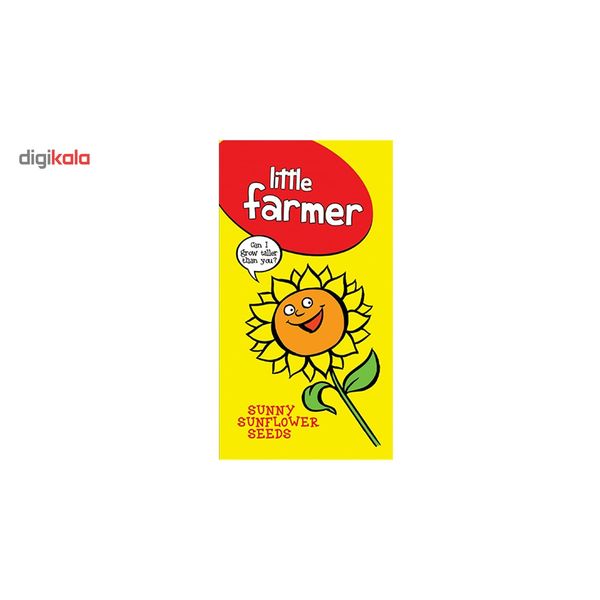 بذر آماده برای کشت کشاورز کوچولو مدل گل آفتابگردون همراه با گلدان