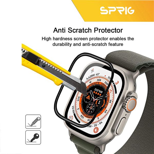 محافظ صفحه نمایش نانو اسپریگ مدل Pmma Protection مناسب برای ساعت هوشمند ویرفیت T900 Ultra / HK8 Pro Max / HK9 Ultra 2 / T1000 Ultra 49mm