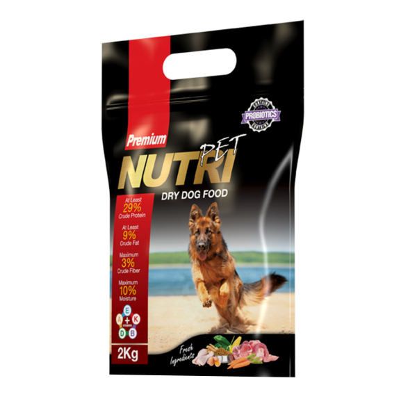 غذای خشک سگ نوتری پت مدل Premium 29 Percent وزن 2 کیلوگرم