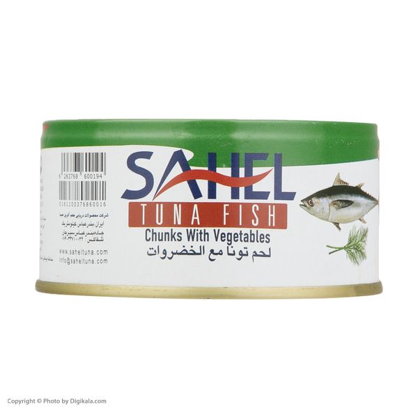 کنسرو ماهی تن با سبزیجات معطر (شوید) ساحل - 180 گرم