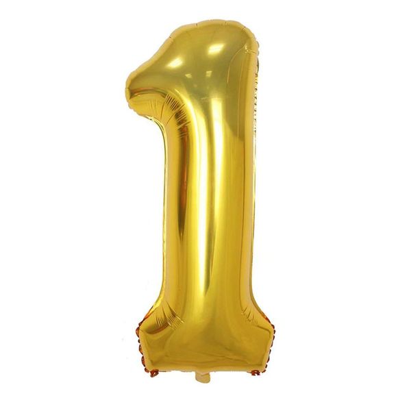 بادکنک فویلی بانیبو مدل Foil Balloon طرح عدد 1