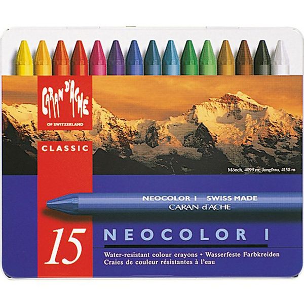 پاستل روغنی 15 رنگ Caran d'Ache سری Neocolor I مدل 315