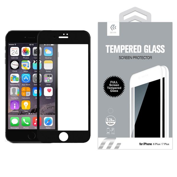 محافظ صفحه نمایش شیشه ای دیویا مدل Full Glue Tempered مناسب برای گوشی اپل آیفون 8 پلاس / 7 پلاس