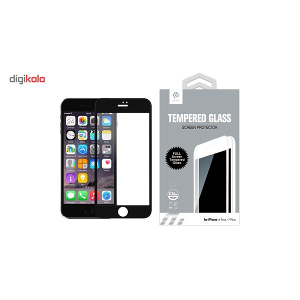 محافظ صفحه نمایش شیشه ای دیویا مدل Full Glue Tempered مناسب برای گوشی اپل آیفون 8 پلاس / 7 پلاس