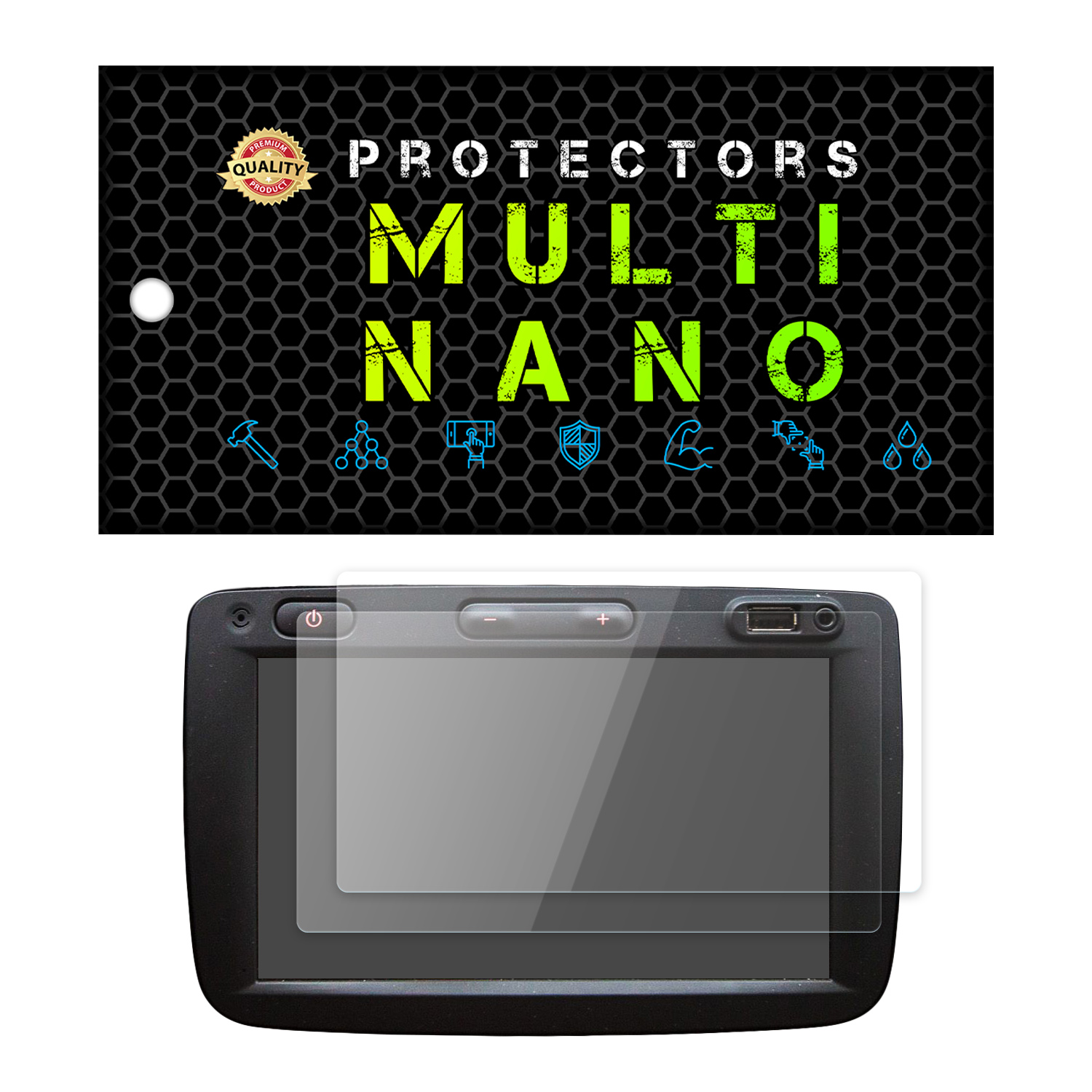 محافظ صفحه نمایش خودرو مولتی نانو مدل X-S2N مناسب برای رنو Capcher 2017 بسته دو عددی