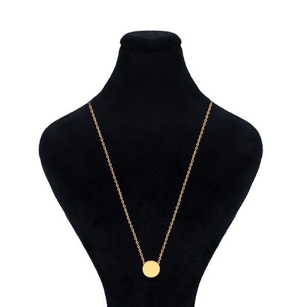 گردنبند طلا 18 عیار زنانه ماوی گالری مدل سکه لیزری