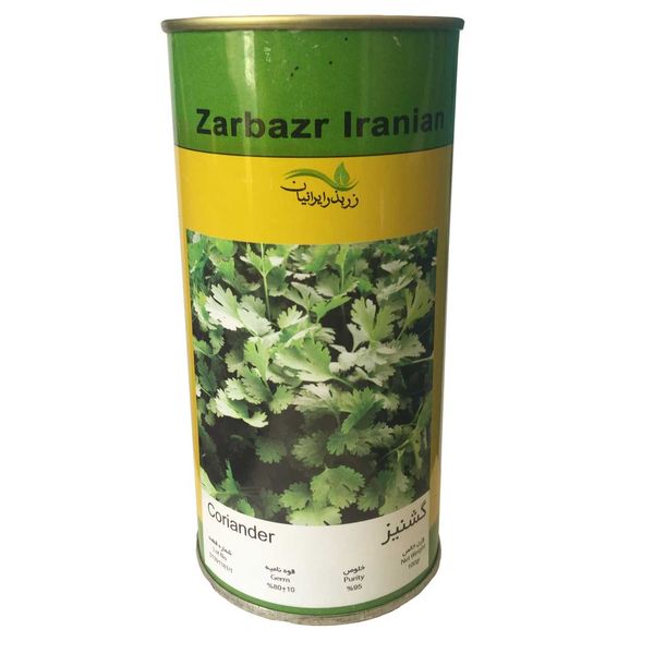 بذر گشنیز زر بذر ایرانیان قوطی 100 گرمی کد GH100g-11