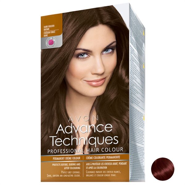کیت رنگ مو آون مدل Advance Techniques Professional Hair Color کد5.65 رنگ Deep Mahogany Red